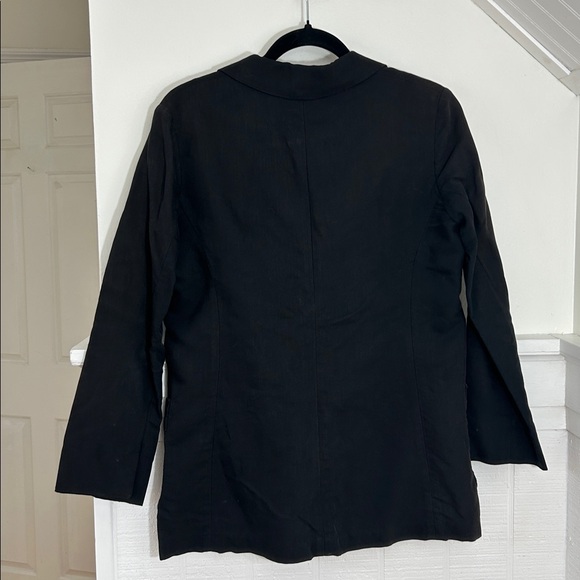 Apiece Apart Black Cotton Viscose One Button Blazer size 6 - Picture 6 of 12